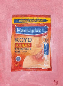 ’Heat-patch’ oil paint on canvas (20 x 15 cm)