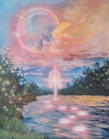 ‘Antara Memori dan Mimpi’ acrylic paint on canvas (50 x 40 cm)